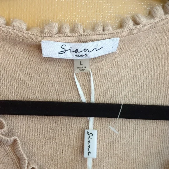 Sioni Milano‎ light sweater, Ivory color large - Picture 4 of 9